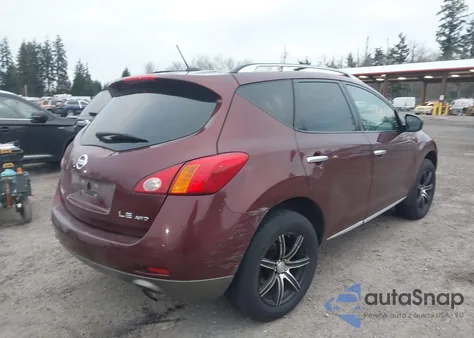 2009 Nissan Murano Le z USA, uszkodzony, nr VIN JN8AZ18W19W145345